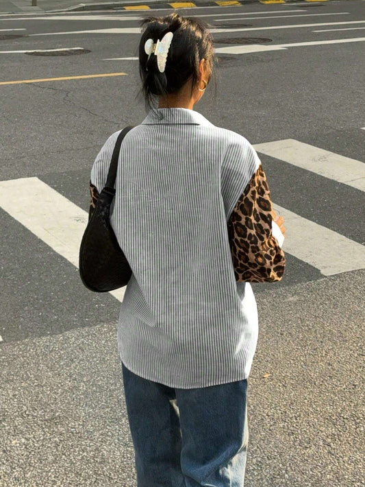 Lenora™ | Bluse mit Leeuwdetails – Opvallend, Casual & Streetstyle-klaar