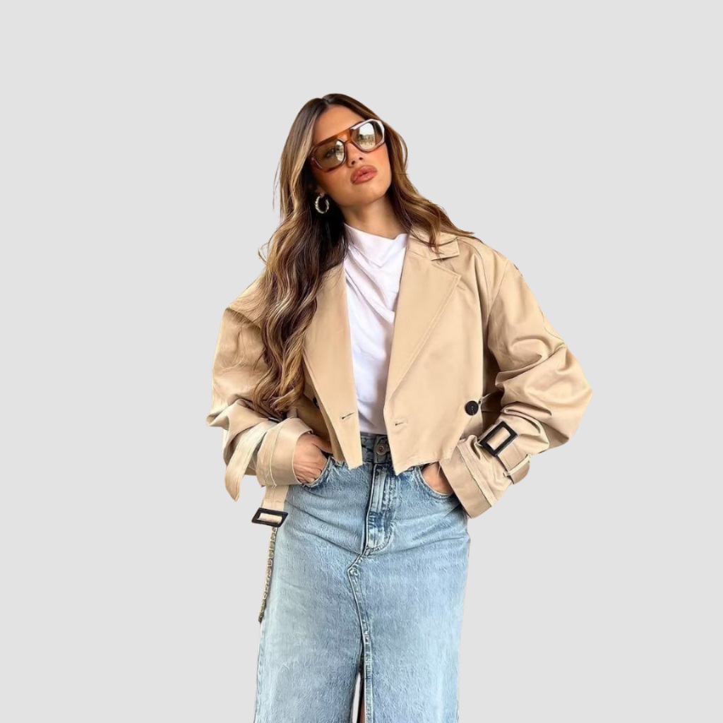 Korte™ | Kurzer Trenchcoat mit eleganter Ausstrahlung
