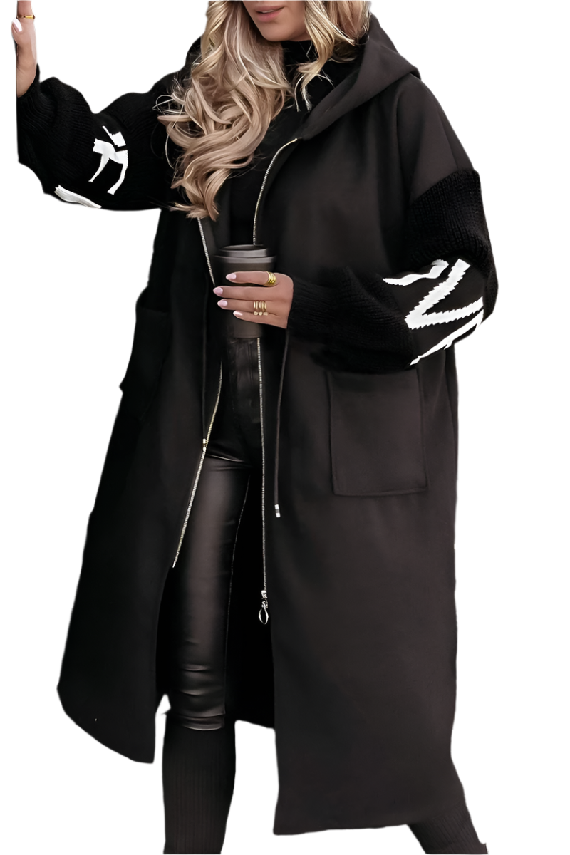 Noor™ | Wetterfeste lange Damenjacke mit Kapuze