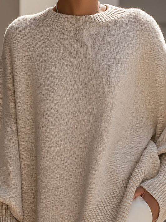 Olivia™ | Oversized Pullover- Shorts Top