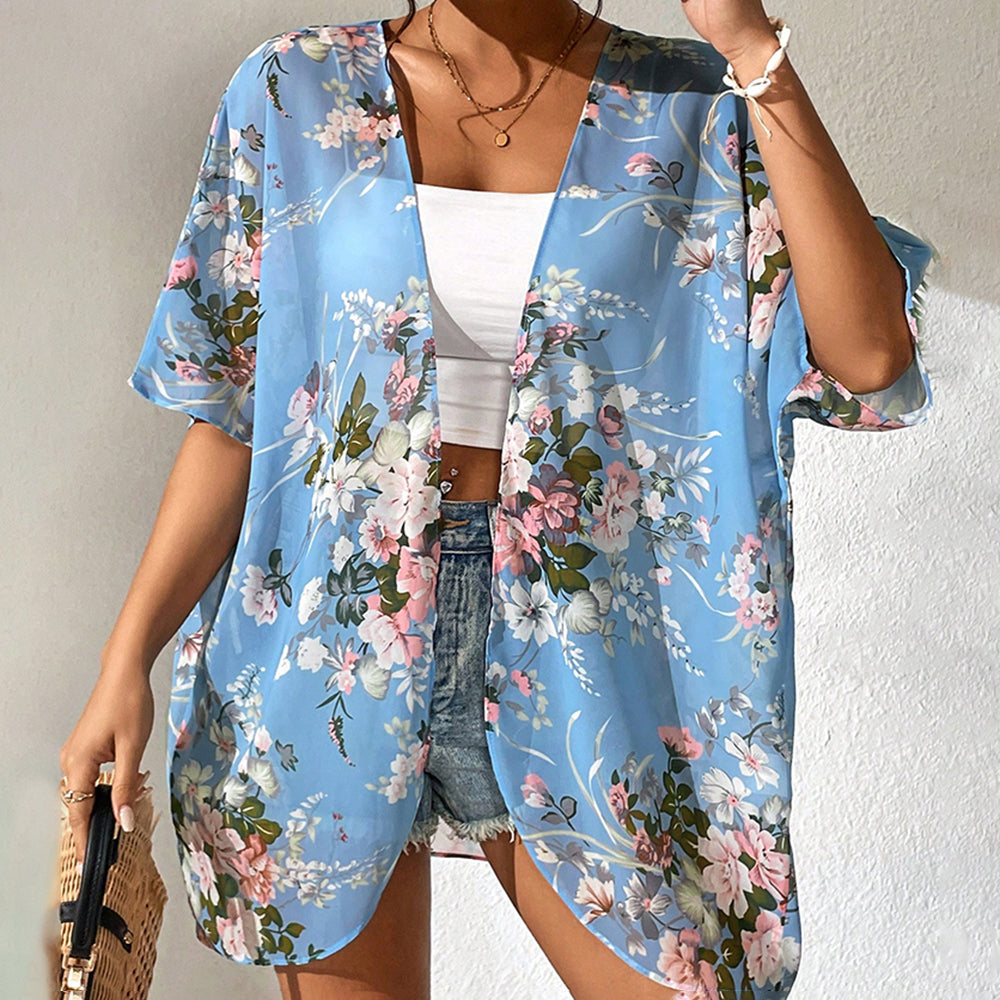 Cora™ | Bedruckte Strandjacke