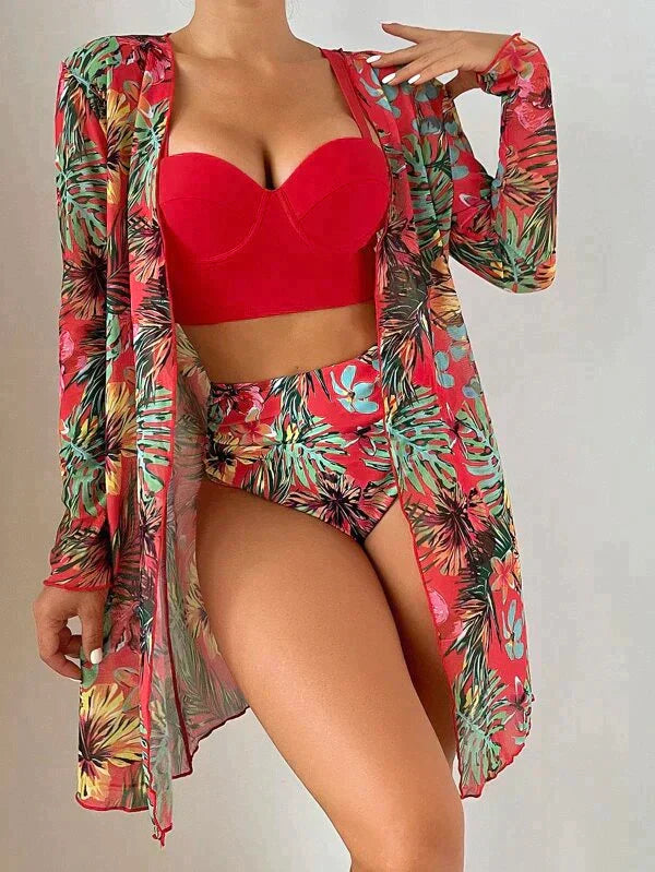 Stefanie™ | Dreiteiliges Damen-Bikini-Set