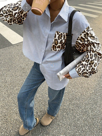 Lenora™ | Bluse mit Leeuwdetails – Opvallend, Casual & Streetstyle-klaar