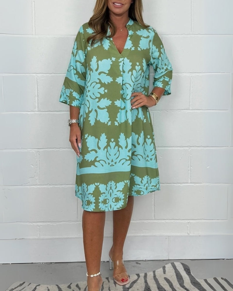 Barola™ | Boho-Kleid mit V-Ausschnitt