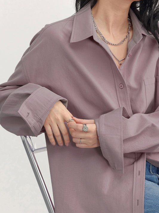 Nerina™ | Oversized Bluse In Altrosa