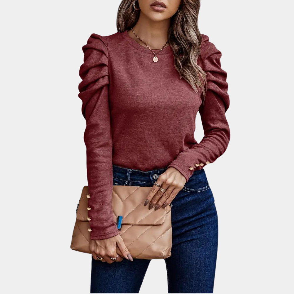 Kim™ | Pullover mit Rüschenärmeln