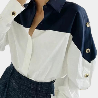Jessica™ | Colorblock-Bluse