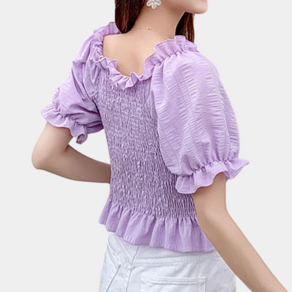 Evelien™ | Off-Shoulder-Top mit Rüschen