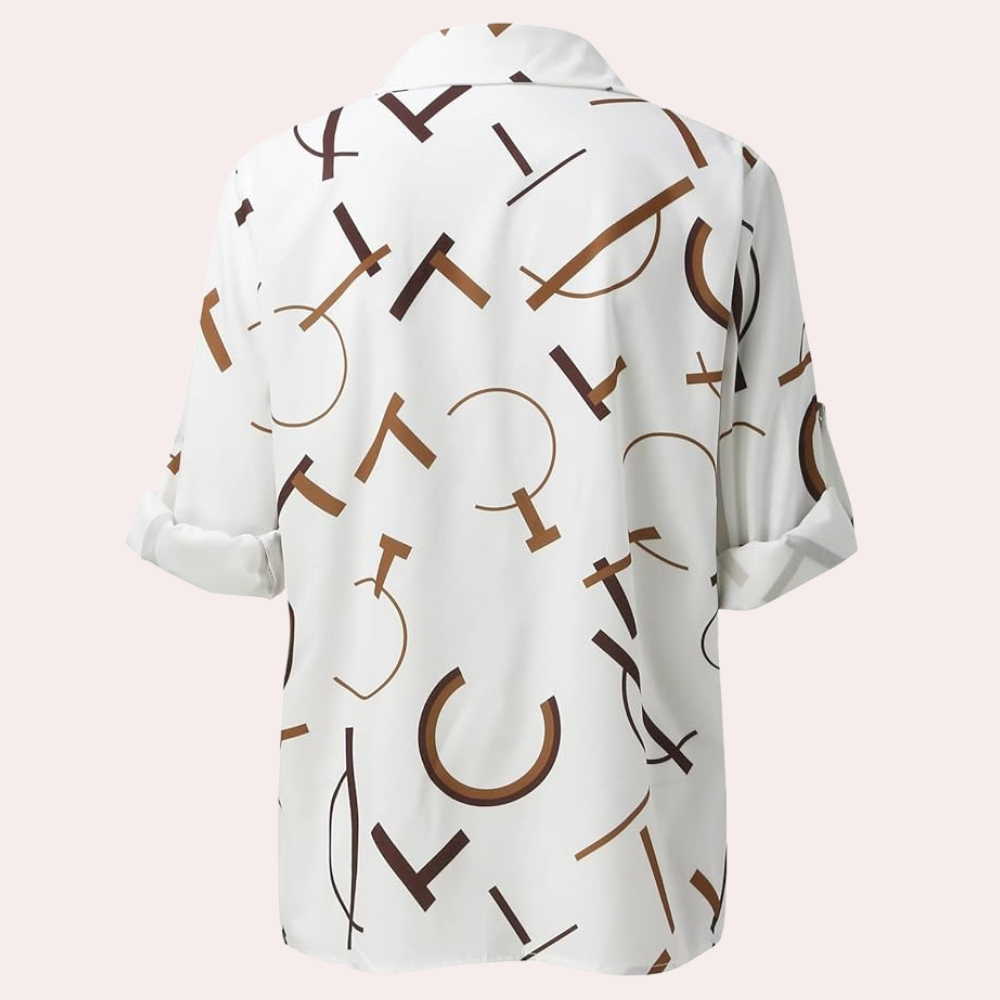 Alexandra™ | Bluse mit Letterprint