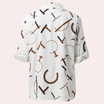 Alexandra™ | Bluse mit Letterprint