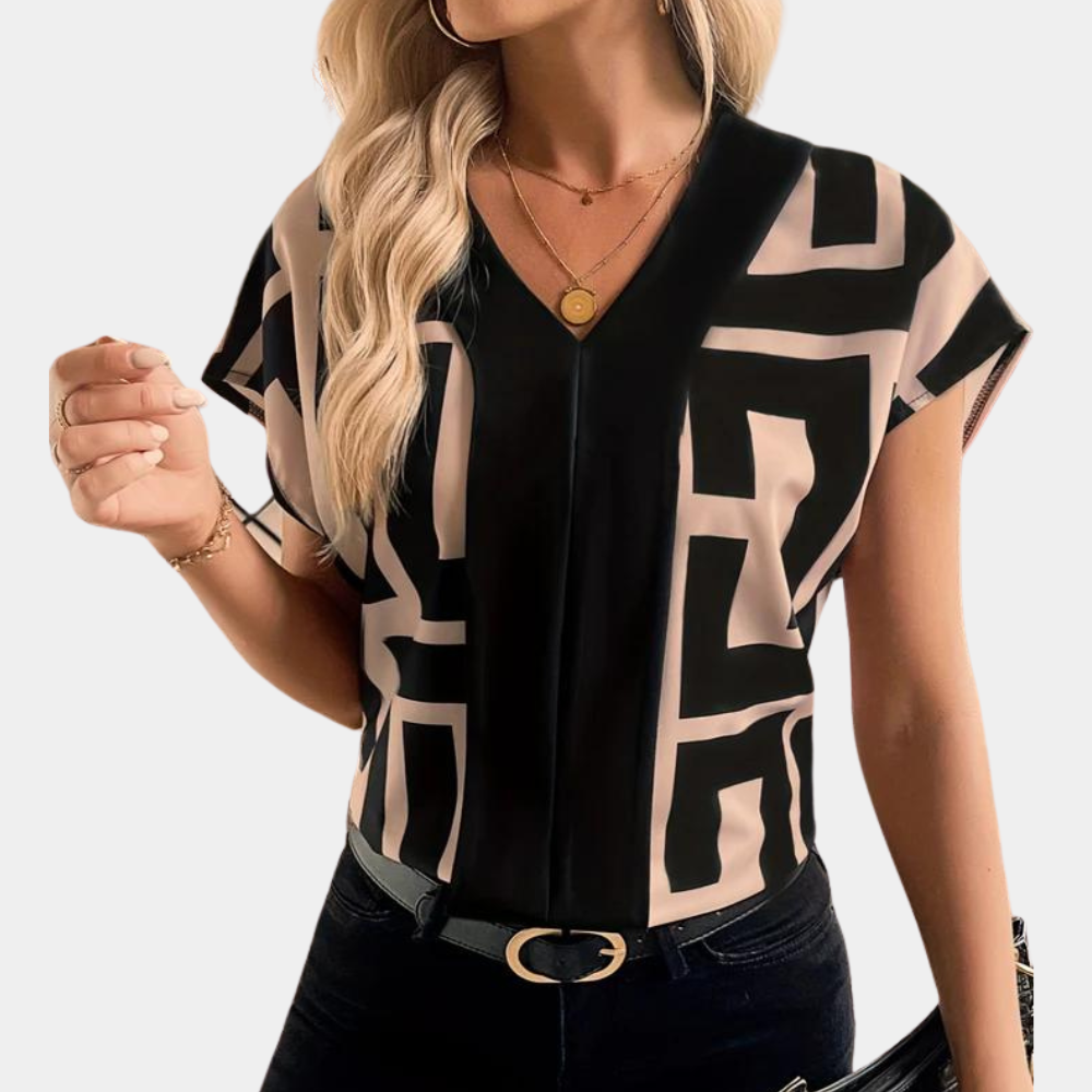 Emilia™ | Top mit Grafischem Print