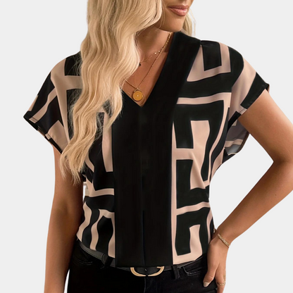 Emilia™ | Top mit Grafischem Print