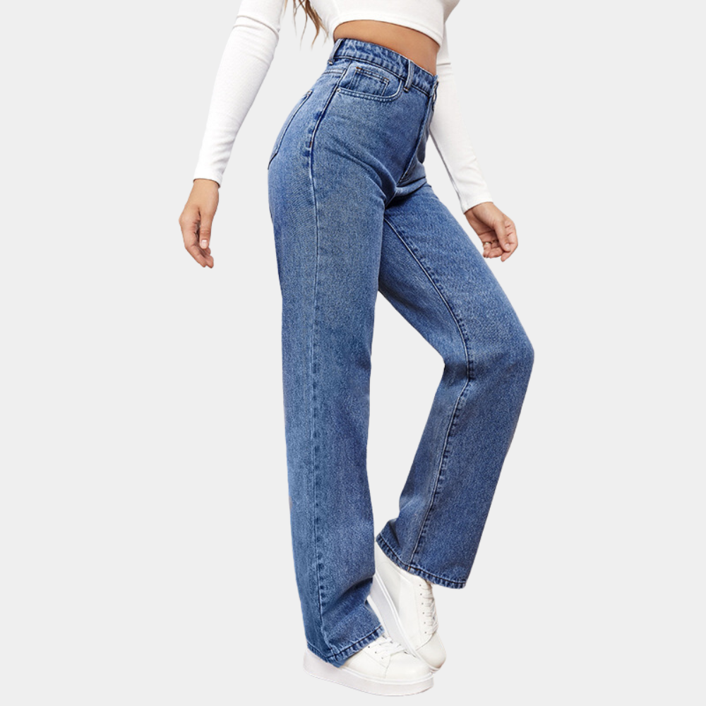 Emma™ | Gerade High-Waist-Jeans