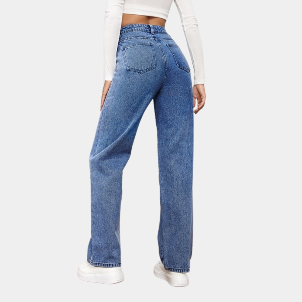 Emma™ | Gerade High-Waist-Jeans