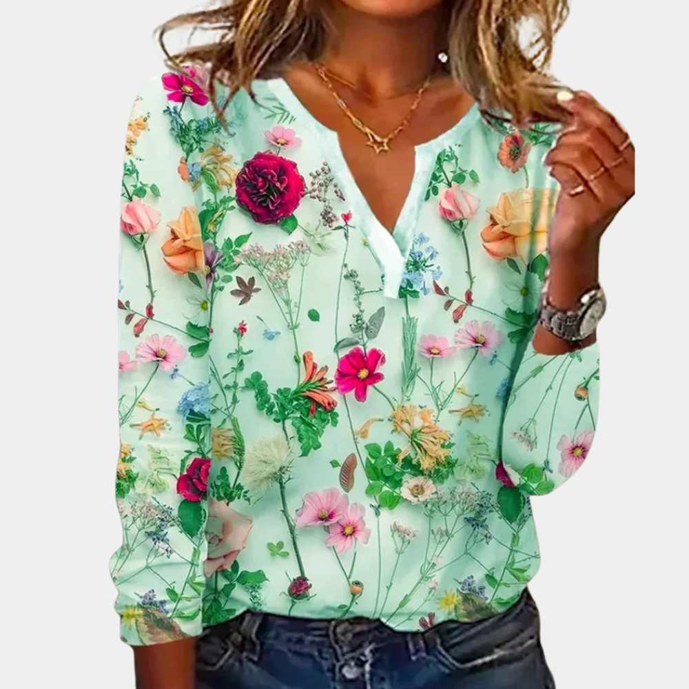 Sienna™ | Bluse mit Blumenprint und V-Ausschnitt