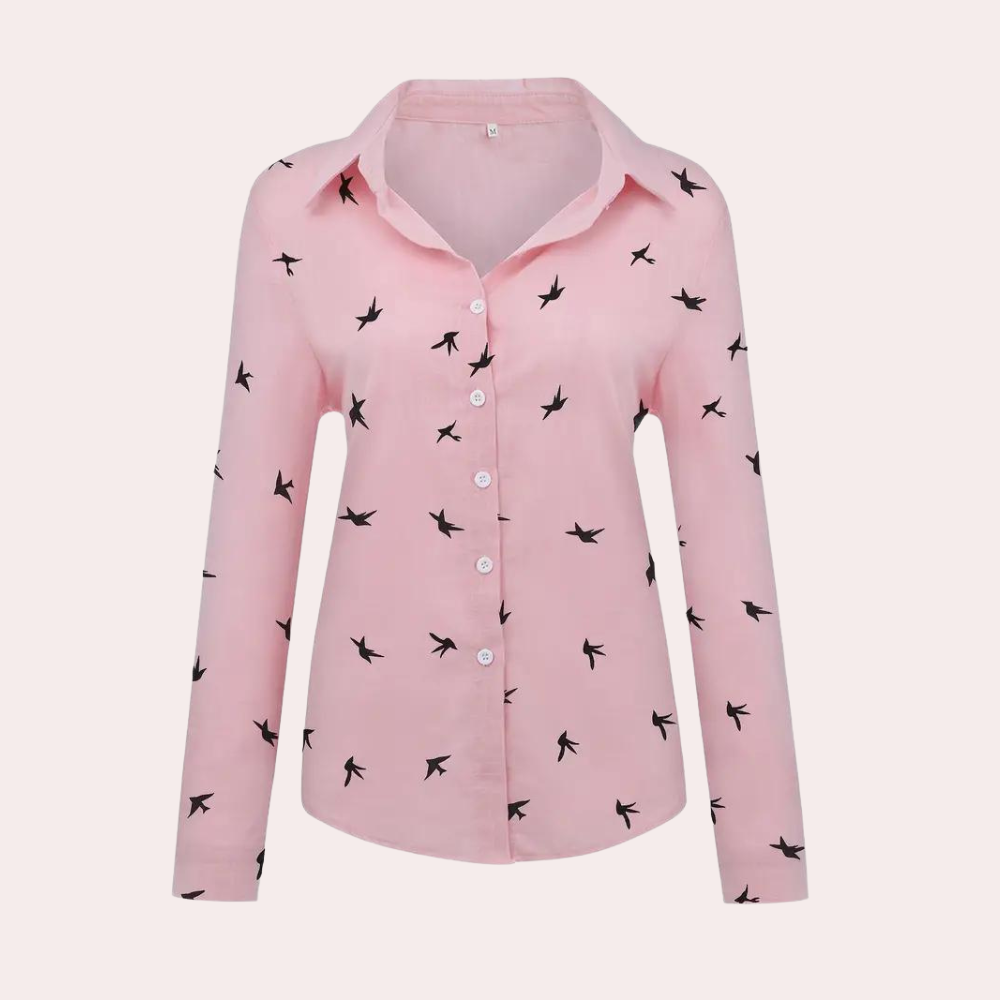 Louise™ | Bluse mit Zwaluwprint