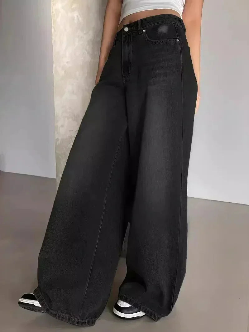 Clara™ | Baggy Wide-Leg-Jeans