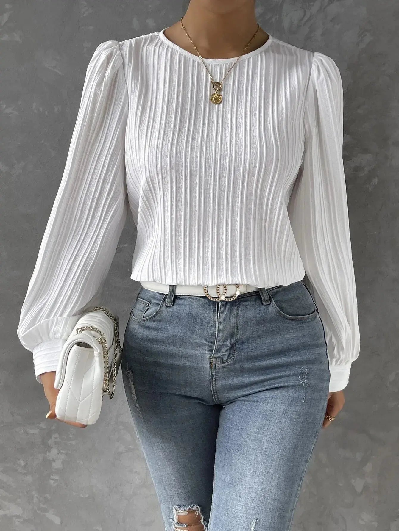 Emma™ | Zeitlose Elegante Bluse