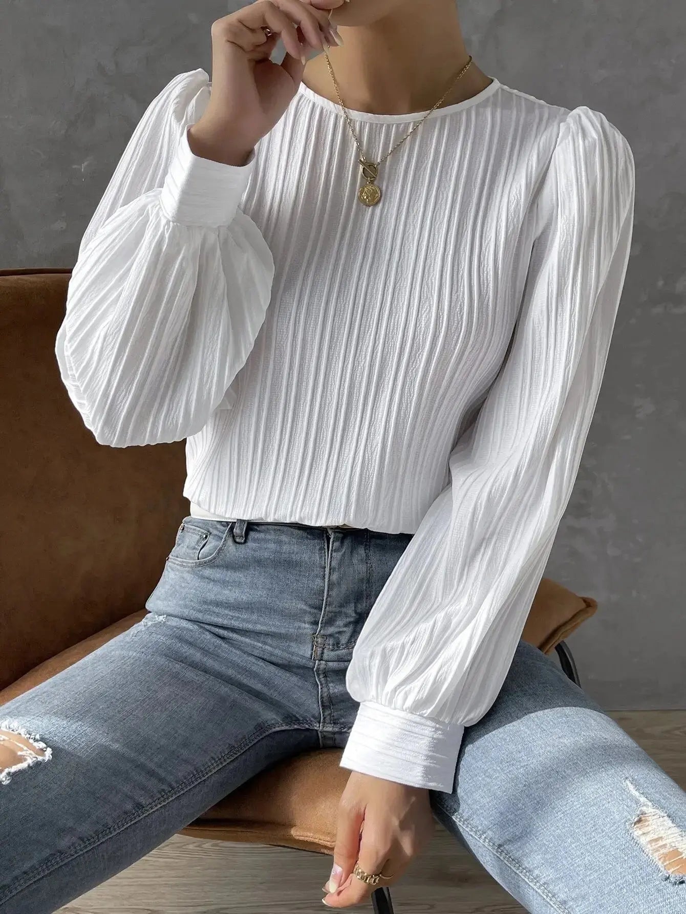 Emma™ | Zeitlose Elegante Bluse