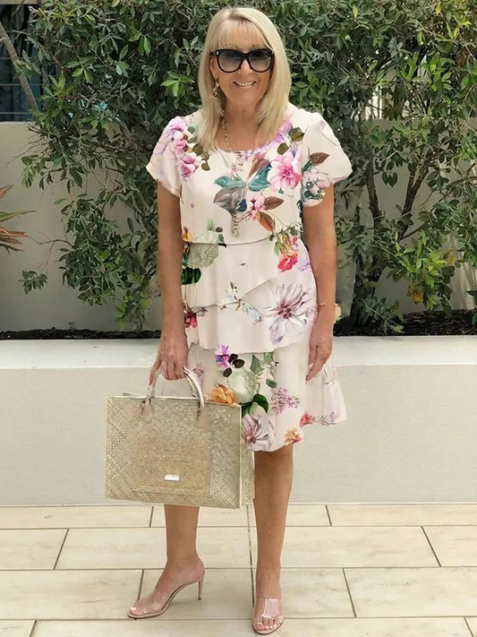 Isabel™ | Elegantes Maxi-Kleid mit Blumenprint