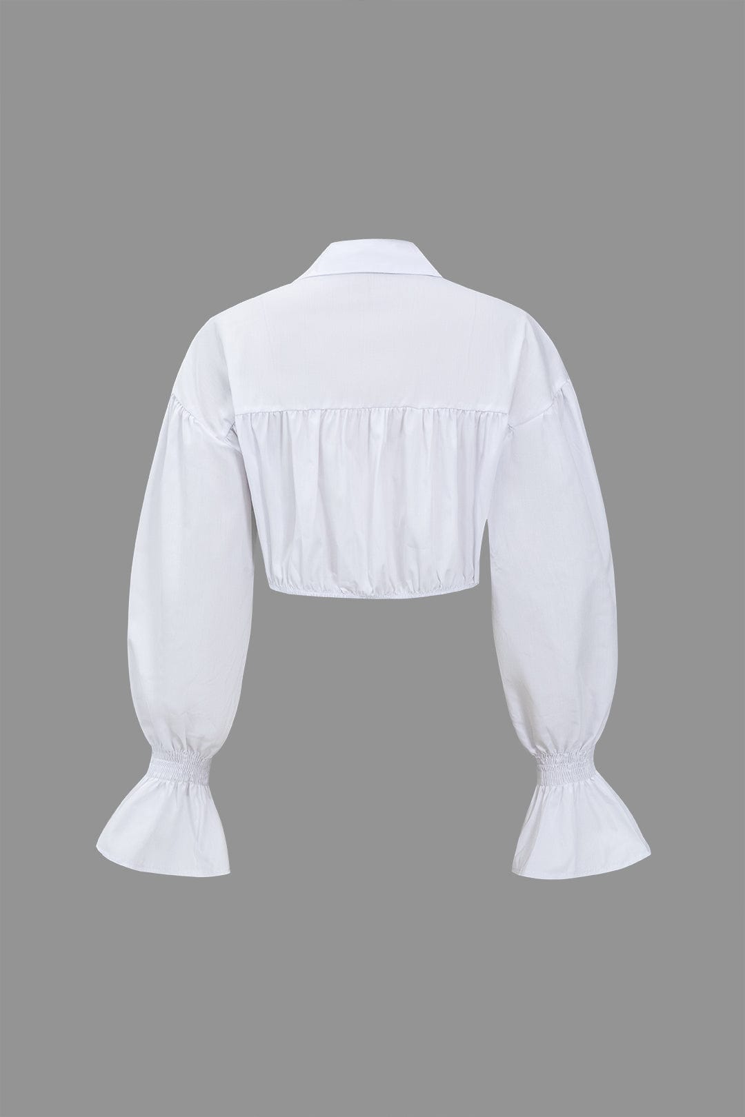 Sunniva™ | Crop-Bluse mit Denim-Korsage