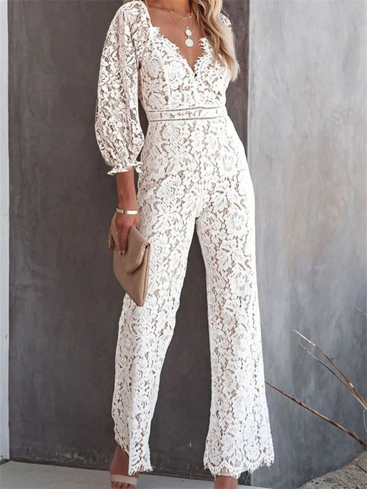 Viola™ | Eleganter Jumpsuit mit Spitze